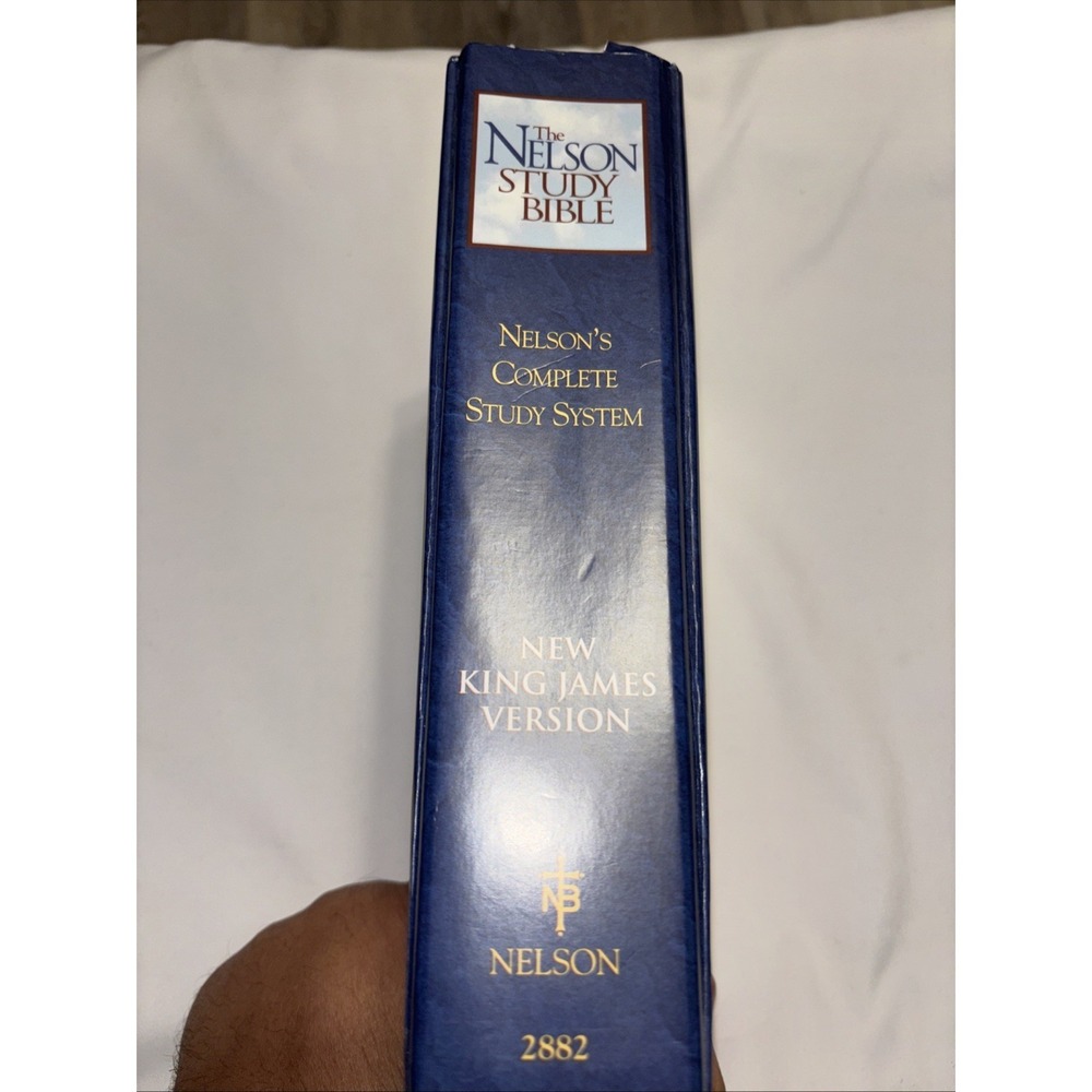 Nelson Study Bible NKJV Indexed Tabs Maps Hardcover 1997 w Zipper Case - Picture 2 of 9